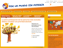 Tablet Screenshot of mundosinmiseria.org